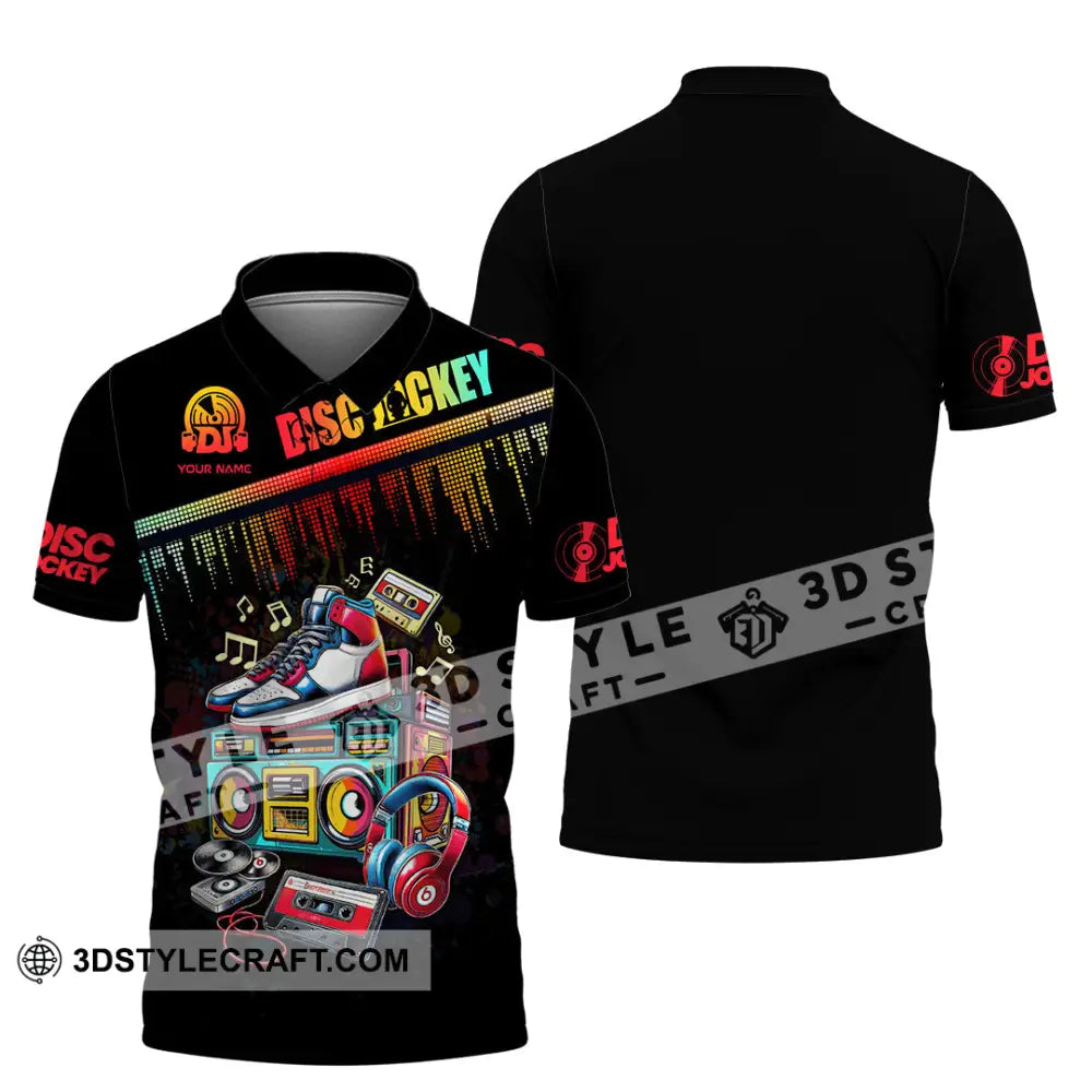 Unisex Shirt - Custom Text Shirt DJ Shirt Polo Shirt / S T-shirt