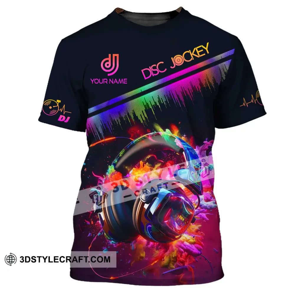 Unisex Shirt - Custom Text DJ Shirt T-Shirt / S T-shirt
