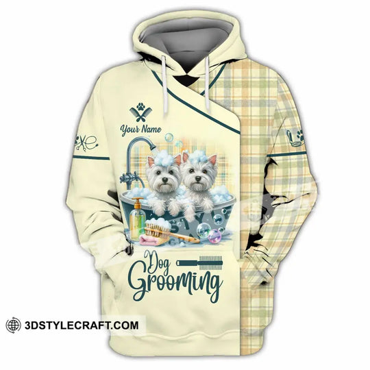 Unisex Shirt - Custom Text Shirt, Dog Grooming Shirt style option 3