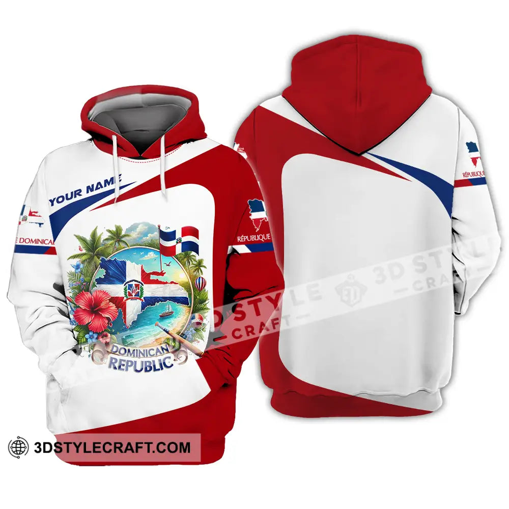 Unisex Shirt - Custom Text Dominican Republic Hoodie / S T-Shirt