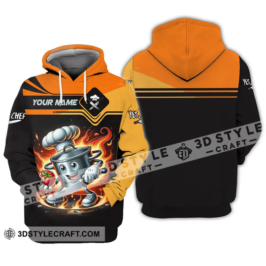 Unisex Shirt - Custom Text Shirt Fire Chef style option 3
