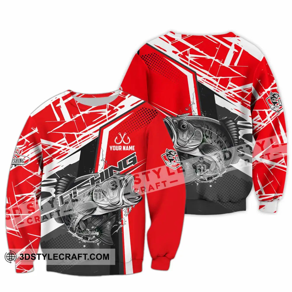 Unisex Shirt - Custom Text Shirt Fishing Shirt Long Sleeve / S T-shirt