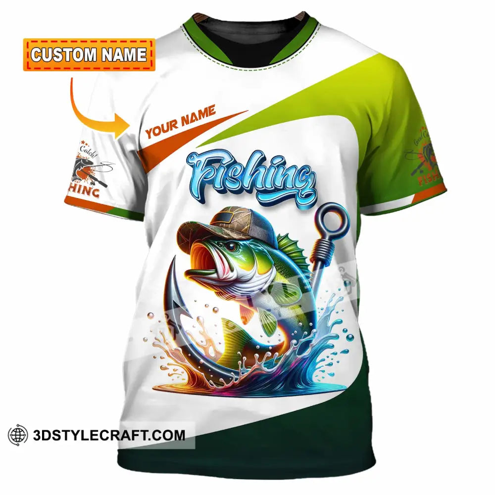 Unisex Shirt - Custom Text Shirt Fishing Lover T-shirt