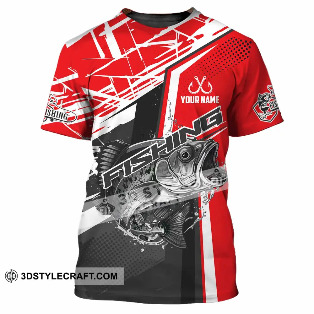 Unisex Shirt - Custom Text Shirt Fishing Shirt T-Shirt / S T-shirt