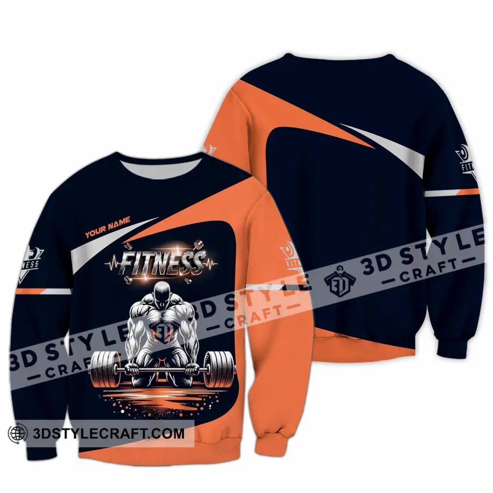 Unisex Shirt - Custom Text Shirt Fitness Shirt Long Sleeve / S T-shirt