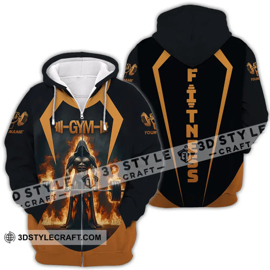 Unisex Shirt - Custom Text Shirt Fitness style option 4