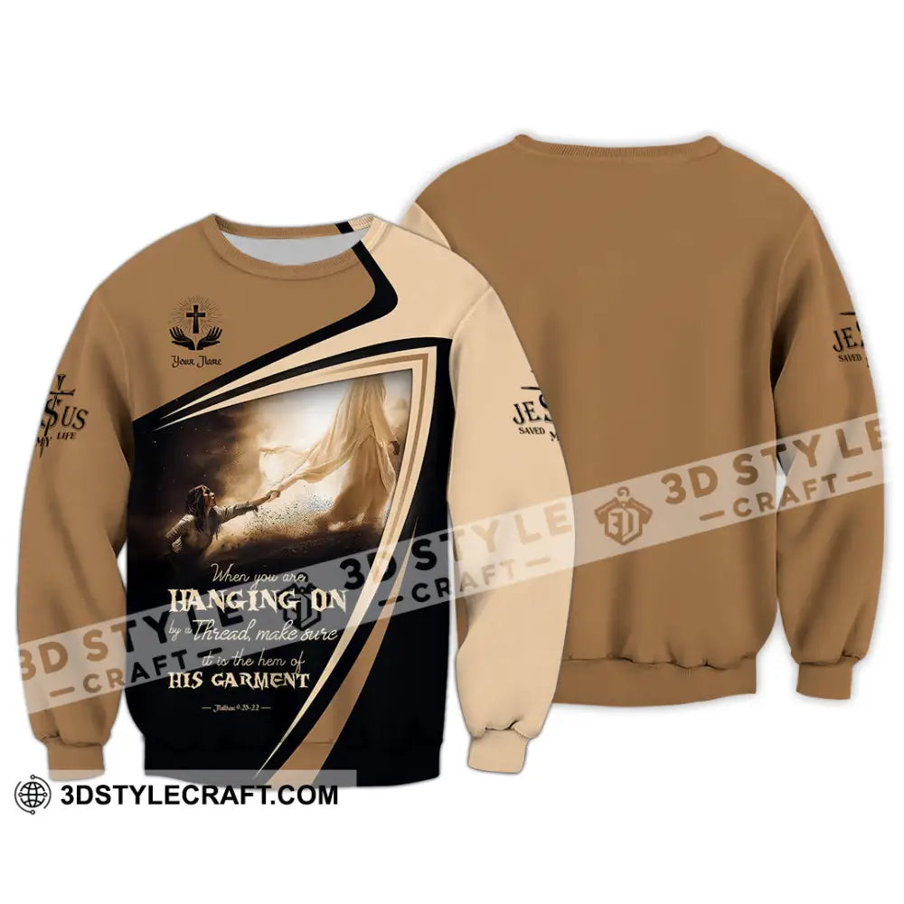 Unisex Shirt - Custom Text God Save My Life Long Sleeve / S T-Shirt