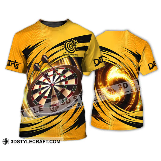 Unisex Shirt - Custom Text Golden Darts Sport T-Shirt / S T-Shirt