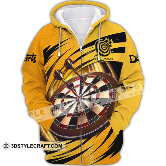Unisex Shirt - Custom Text Golden Darts Sport Shirt style option 2