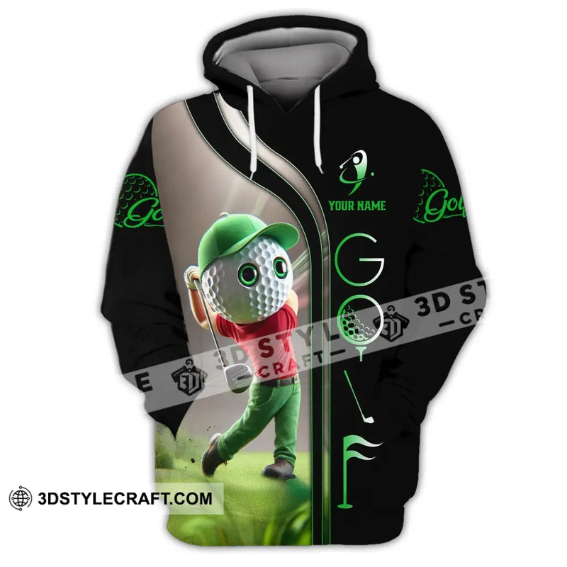 Unisex Shirt - Custom Text Golf Man Hoodie / S T-Shirt