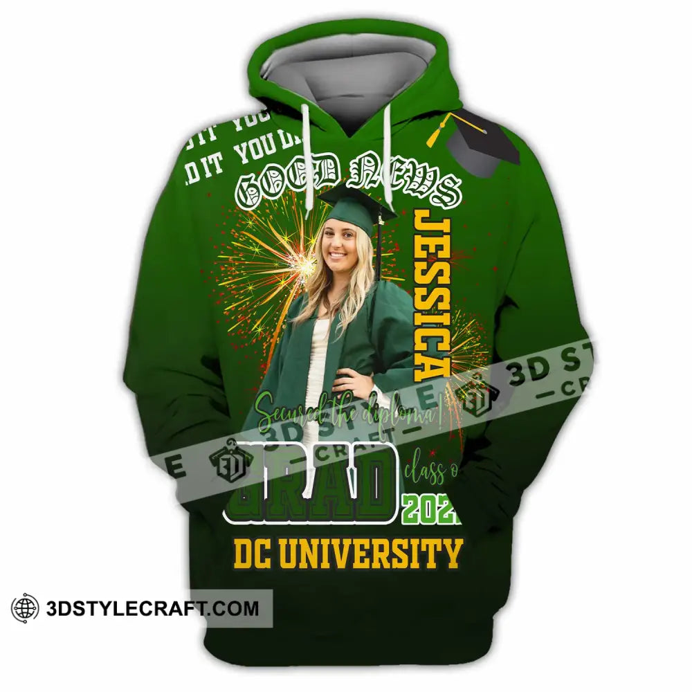 Unisex Shirt - Custom Text Shirt Grad Shirt - Hoodie / S - T-shirt