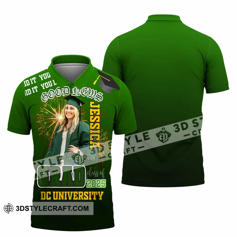 Unisex Shirt - Custom Text Shirt Grad Shirt - Polo Shirt / S - T-shirt