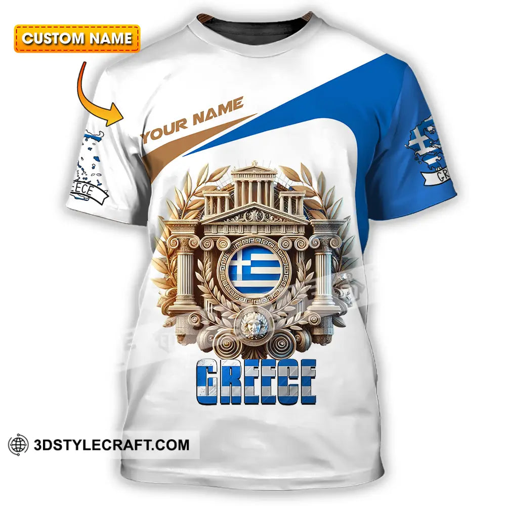 Unisex Shirt - Custom Text Greece T-Shirt