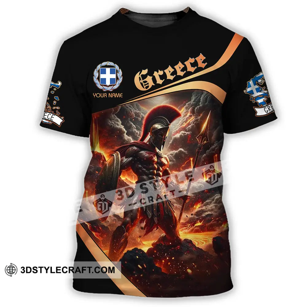 Unisex Shirt - Custom Text Greece T-Shirt / S T-Shirt