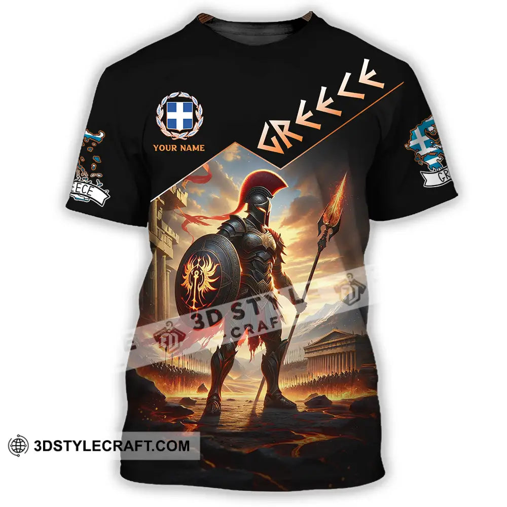 Unisex Shirt - Custom Text Greece T-Shirt / S T-Shirt