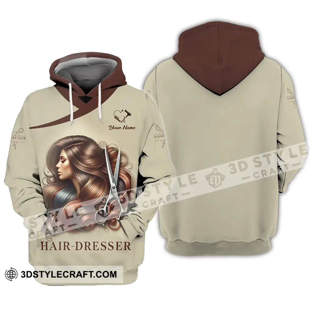 Unisex Shirt - Custom Text Hair Dresser Hoodie / S T-Shirt