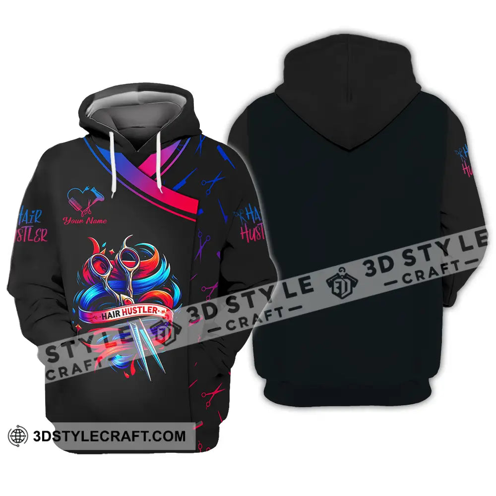 Unisex Shirt - Custom Text Hair Hustler Hoodie / S T-Shirt