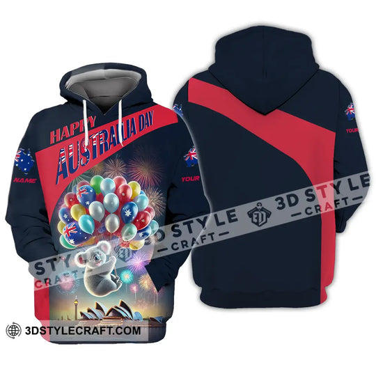 Unisex Shirt - Custom Text Shirt Happy Australia Day style option 3