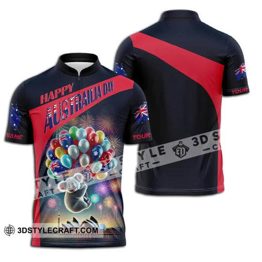 Unisex Shirt - Custom Text Shirt Happy Australia Day style option 2