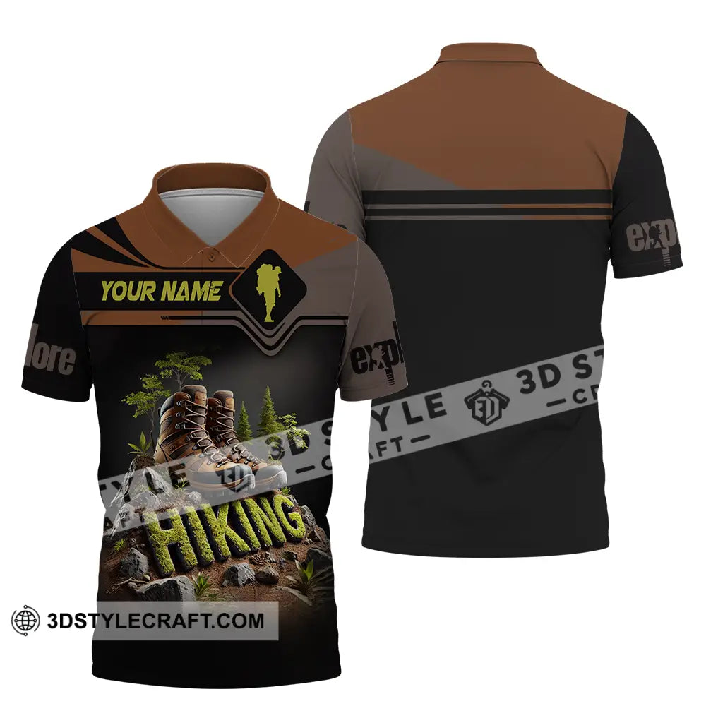 Unisex Shirt - Custom Text Hiking Polo / S T-Shirt