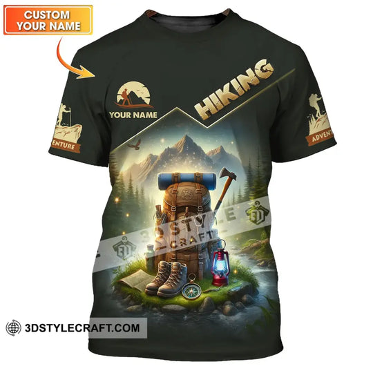 Unisex Shirt - Custom Text Shirt Hiking style option 1