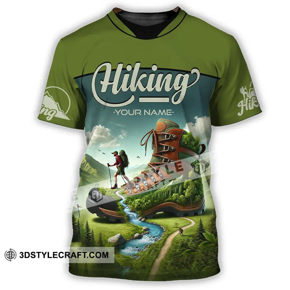 Unisex Shirt - Custom Text Shirt Hiking Shirt T-Shirt / S T-shirt