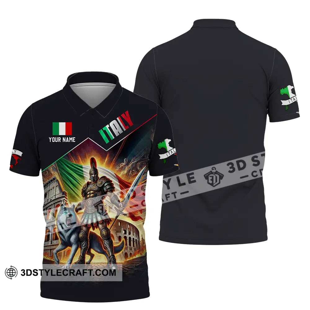 Unisex Shirt - Custom Text Shirt Italy Shirt Polo Shirt / S T-shirt