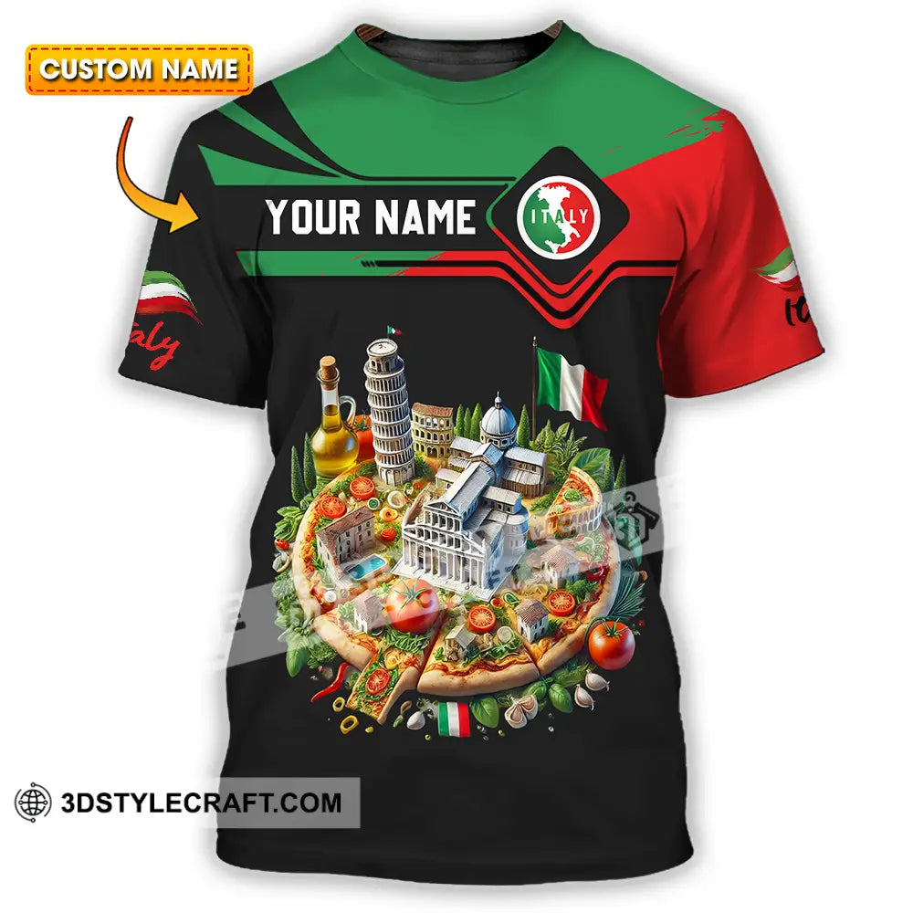 Unisex Shirt - Custom Text Shirt Italy Shirt T-shirt