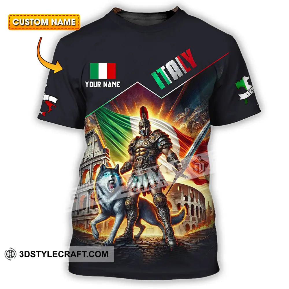 Unisex Shirt - Custom Text Shirt Italy Shirt T-shirt
