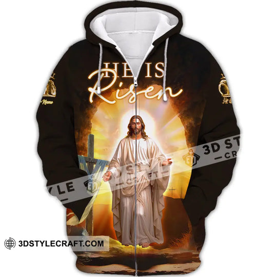 Unisex Shirt - Custom Text Shirt Jesus Is Risen style option 2