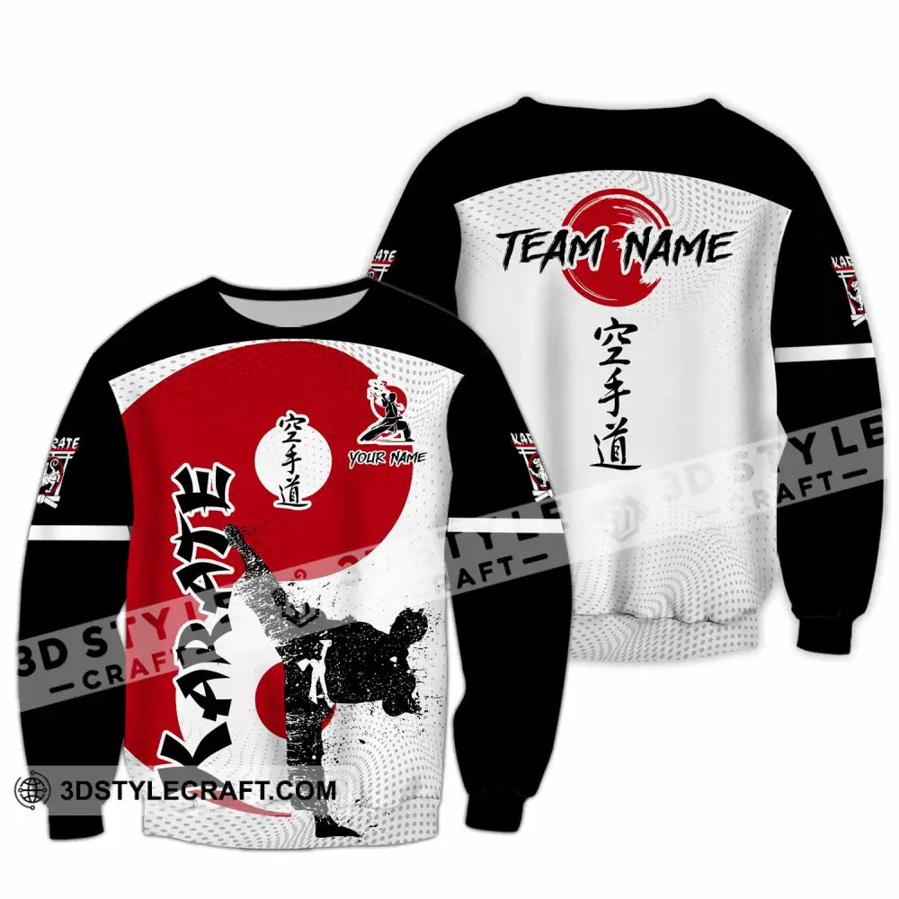 Unisex Shirt - Custom Text Shirt Karate Shirt Long Sleeve / S T-shirt