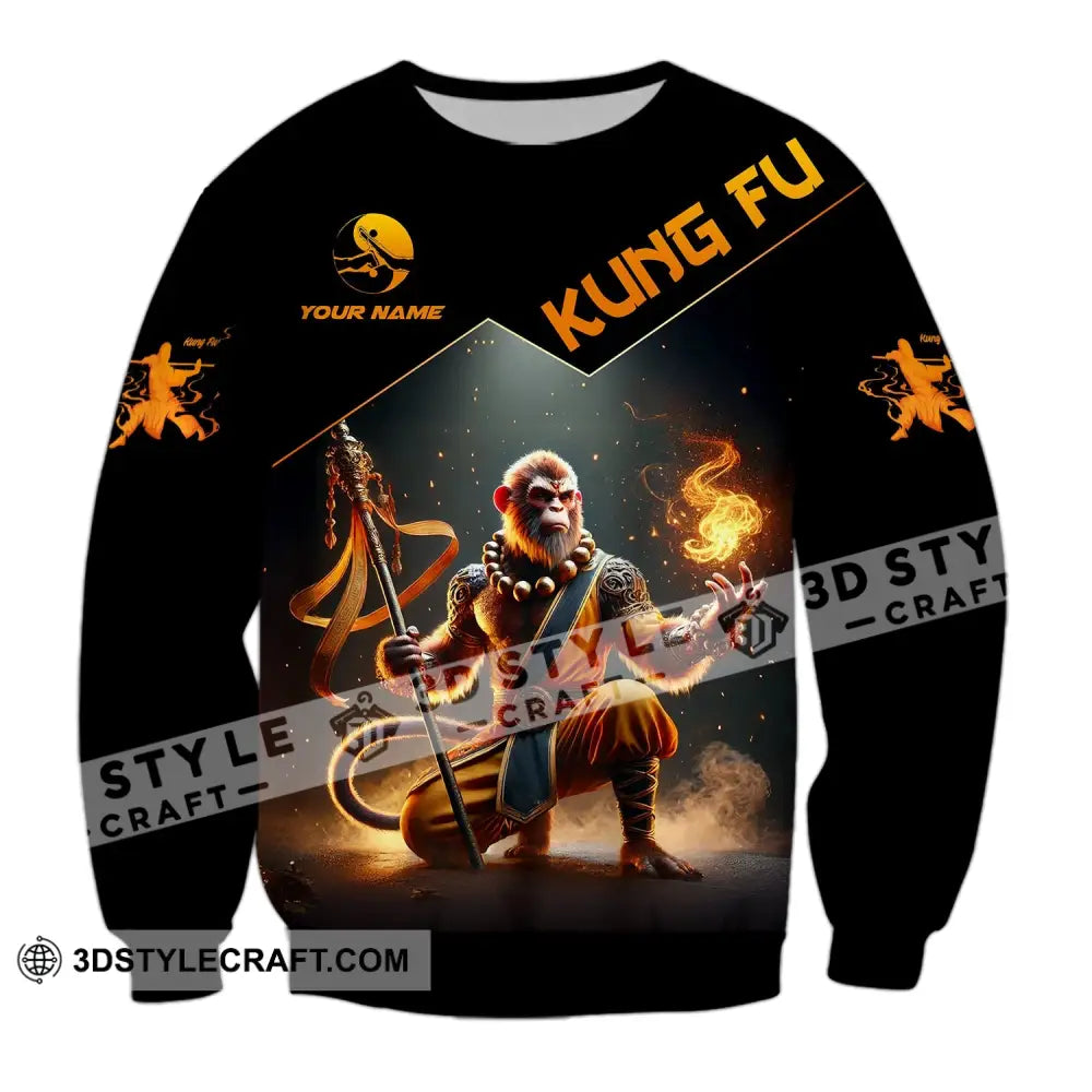 Unisex Shirt - Custom Text Kung Fu Long Sleeve / S T-Shirt