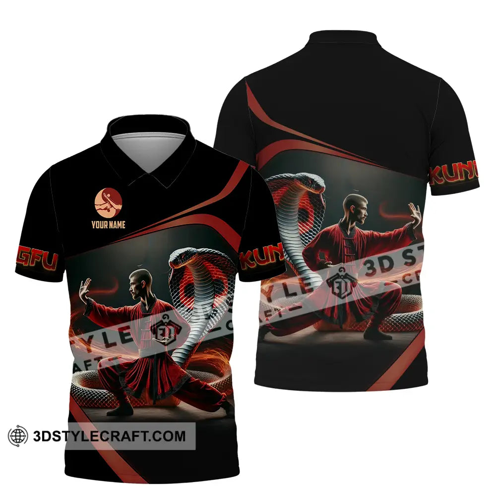 Unisex Shirt - Custom Text Kungfu Polo / S T-Shirt