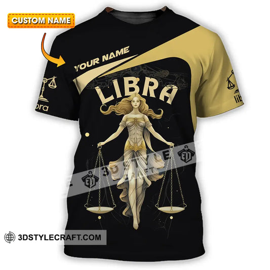 Unisex Shirt - Custom Text Libra T-Shirt