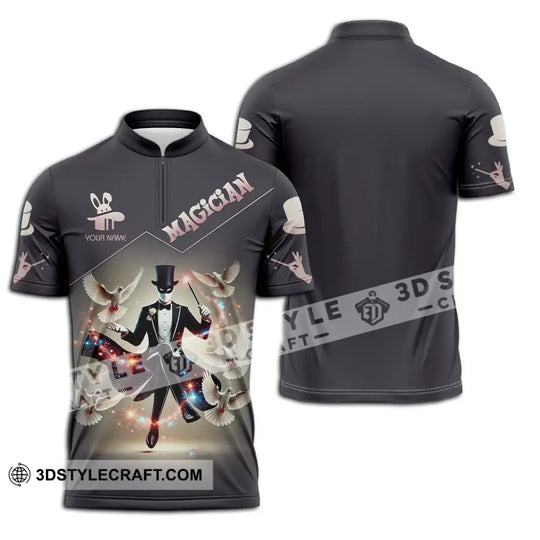 Unisex Shirt - Custom Text Shirt Magician style option 2