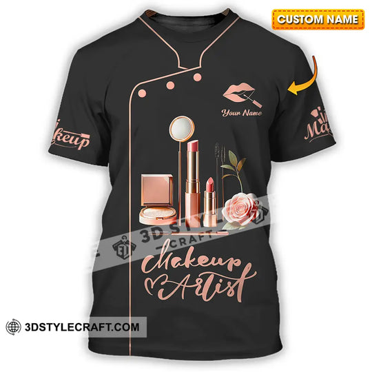Unisex Shirt - Custom Text Shirt, Make Up Artist Shirt style option 1