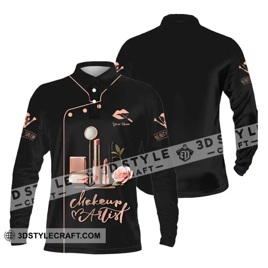 Unisex Shirt - Custom Text Shirt, Makeup Artist Shirt style option 3