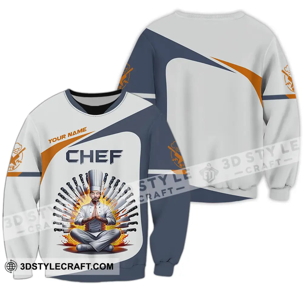 Unisex Shirt - Custom Text Master Chef Long Sleeve / S T-Shirt