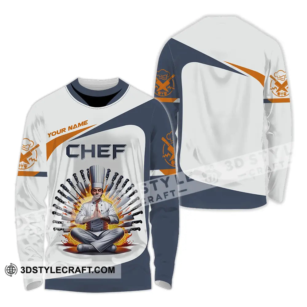 Unisex Shirt - Custom Text Master Chef Long Sleeve / S T-Shirt