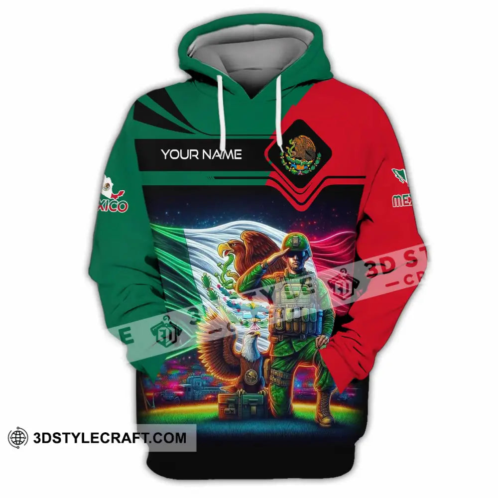 Unisex Shirt - Custom Text Shirt Mexico Hoodie / S T-shirt