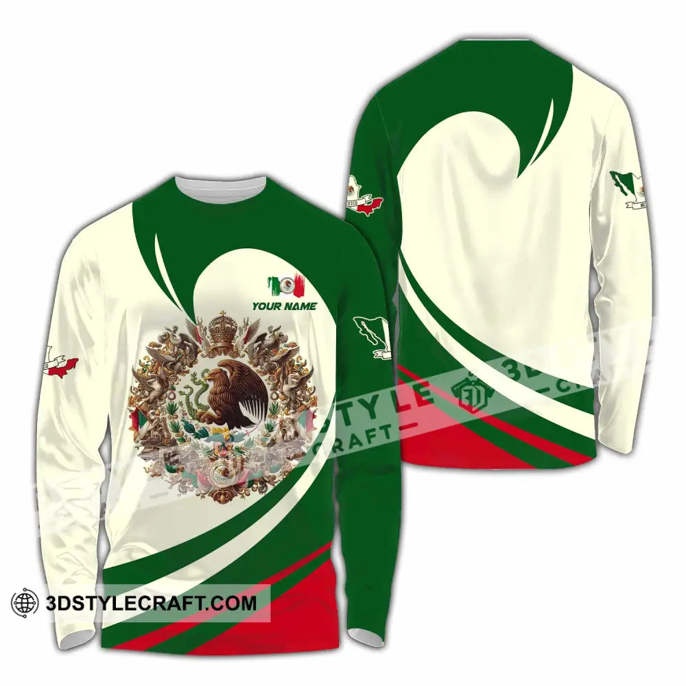 Unisex Shirt - Custom Text Shirt Mexico Shirt Long Sleeve Shirt / S T-shirt