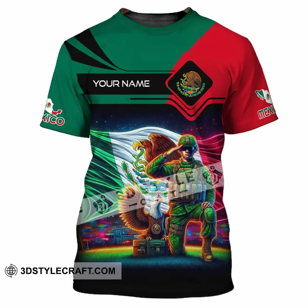 Unisex Shirt - Custom Text Shirt Mexico T-Shirt / S T-shirt
