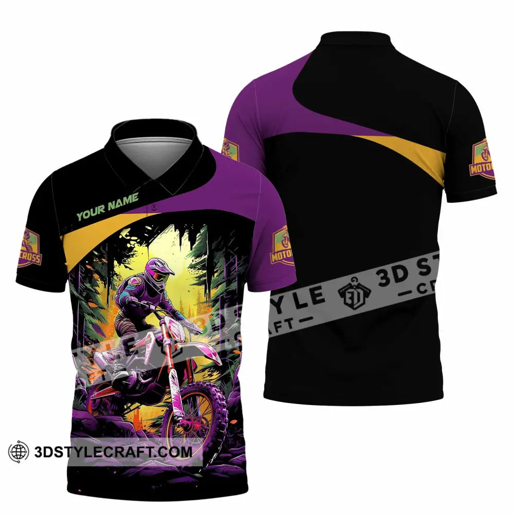 Unisex Shirt - Custom Text Shirt Mountain Bike Shirt Polo Shirt / S T-shirt