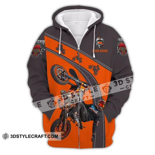 Unisex Shirt - Custom Text Shirt Motocross style option 3