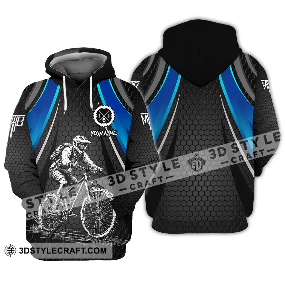 Unisex Shirt - Custom Text Mountain Bike Classic Sport Hoodie / S T-Shirt