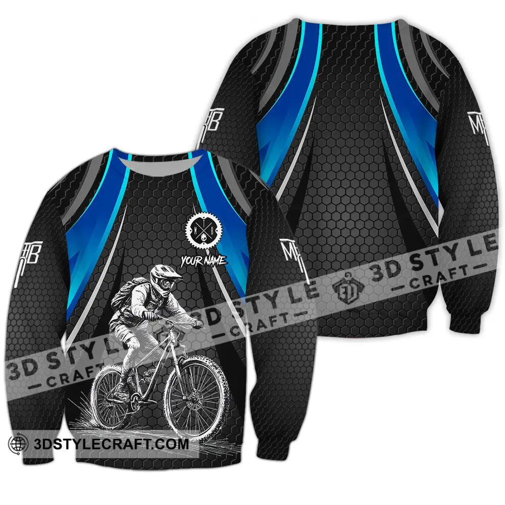 Unisex Shirt - Custom Text Mountain Bike Classic Sport Long Sleeve / S T-Shirt