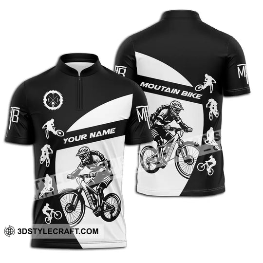 Unisex Shirt - Custom Text Mountain Bike Sport Shirt style option 2