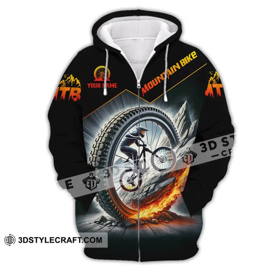 Unisex Shirt - Custom Text Shirt Mountain Bike style option 3