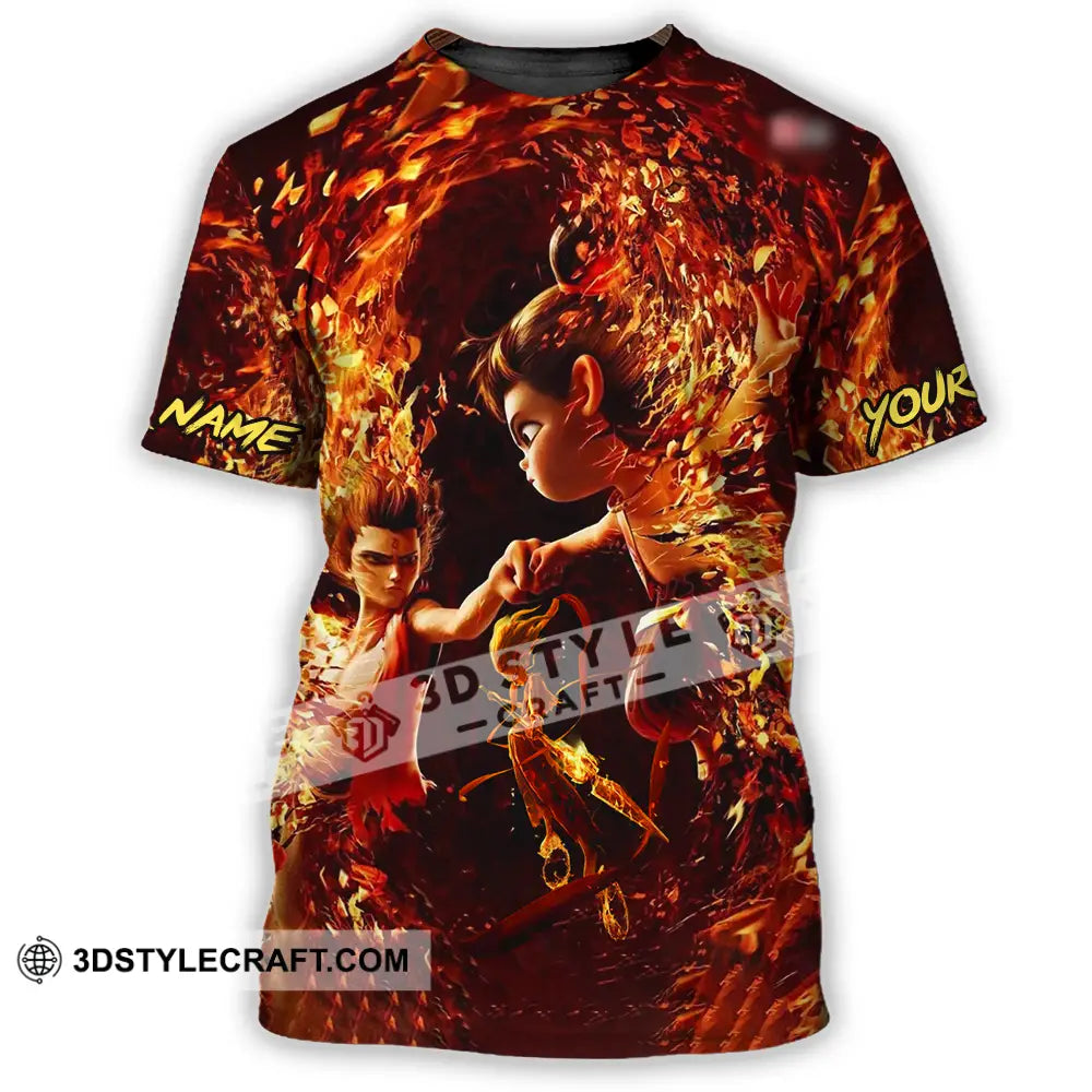 Unisex Shirt - Custom Text Shirt Ne Zha Shirt T-Shirt / S T-shirt