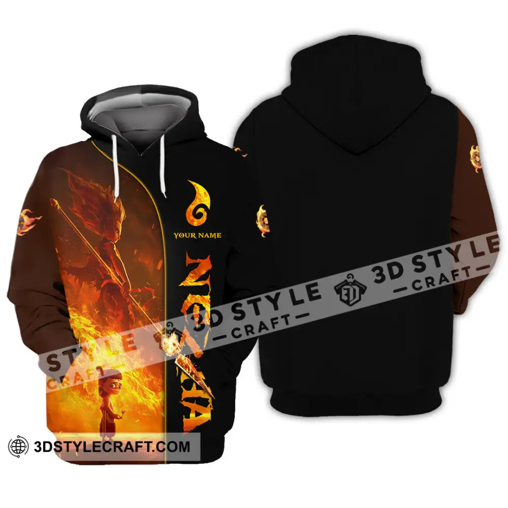 Unisex Shirt - Custom Text Shirt NeZha Shirt Hoodie / S T-shirt